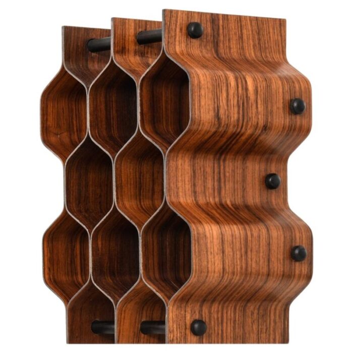 wine rack in rosewood by torsten johansson 1950s 1