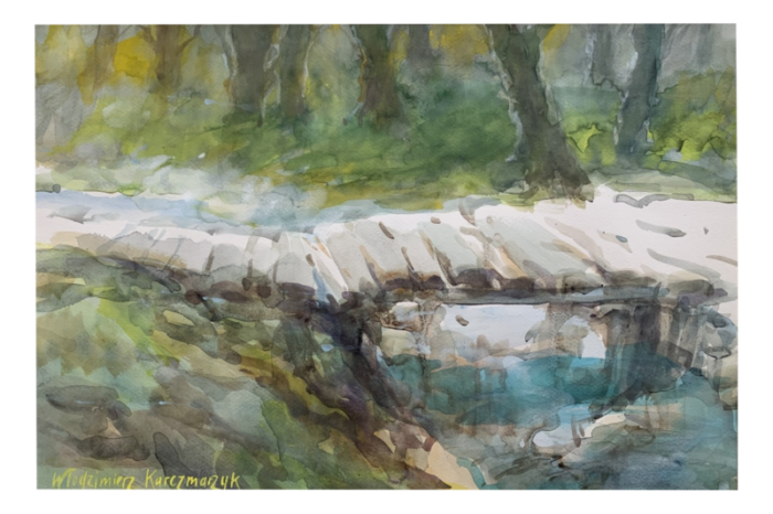 wodzimierz karczmarzyk a bridge 2015 watercolor 0605