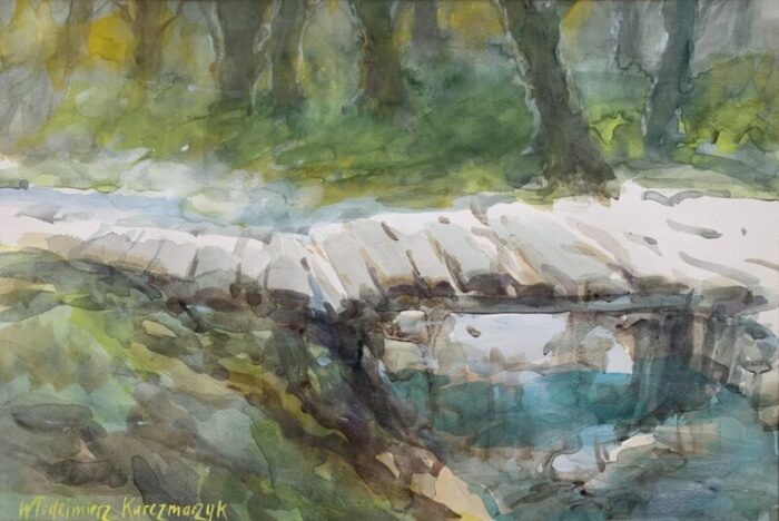 wodzimierz karczmarzyk a bridge 2015 watercolor 3450