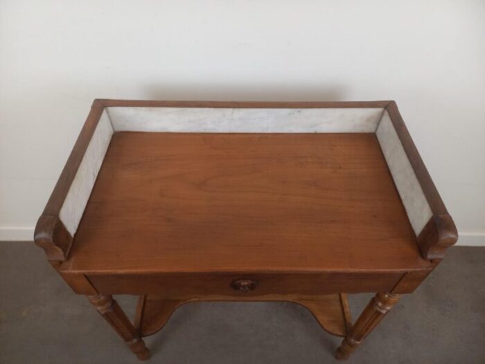 wooden and marble dressing table 1920s 0696