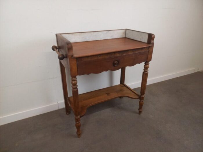 wooden and marble dressing table 1920s 0712