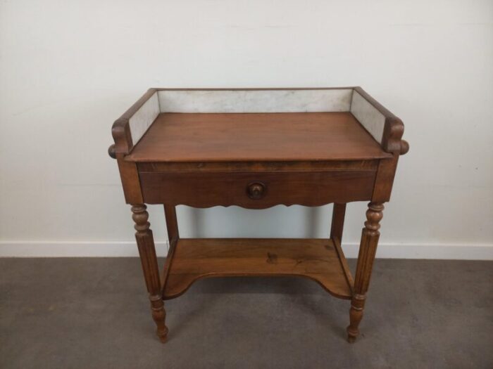 wooden and marble dressing table 1920s 4808