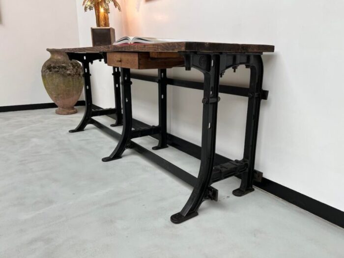 workbench with cast iron base 1950s 5213