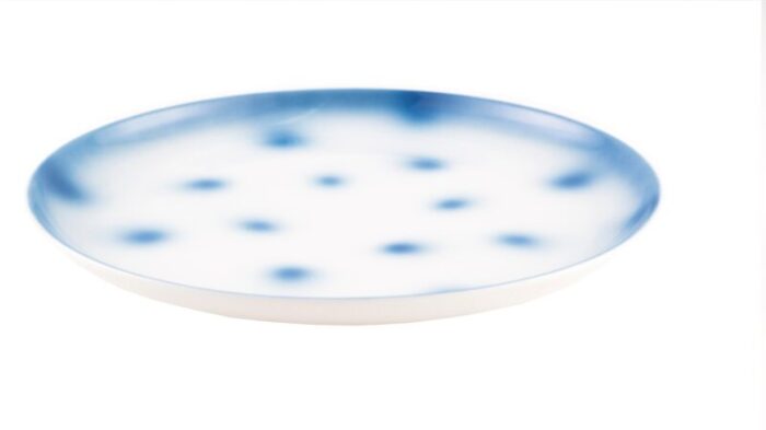 yellow dots porcelain collection plate from litolff 4374