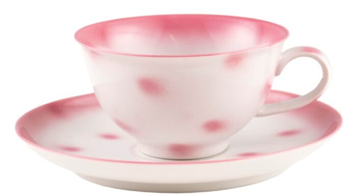 yellow dots porcelain collection tea cup from litolff 7013