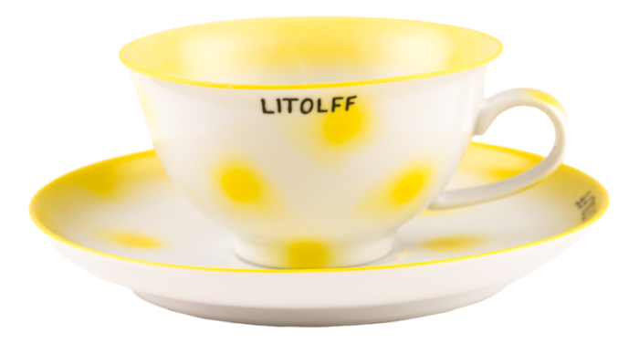 yellow dots porcelain collection tea cup from litolff 9031