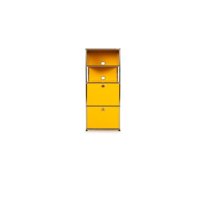 yellow metal sideboard from usm haller 1947