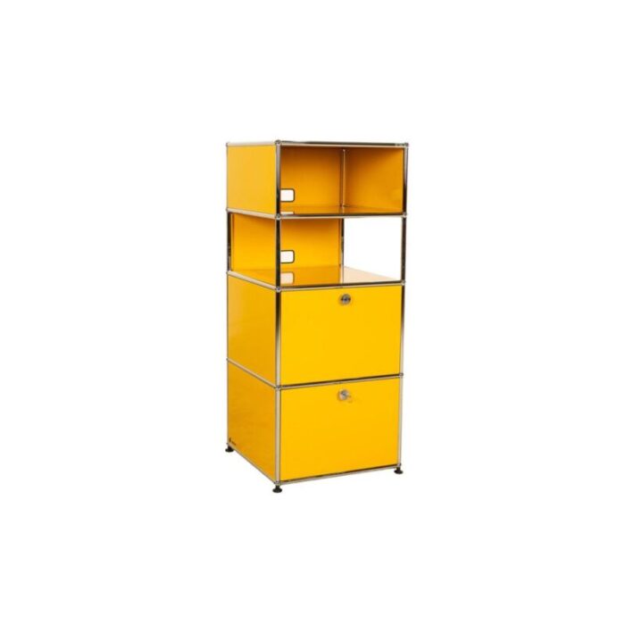 yellow metal sideboard from usm haller 7174